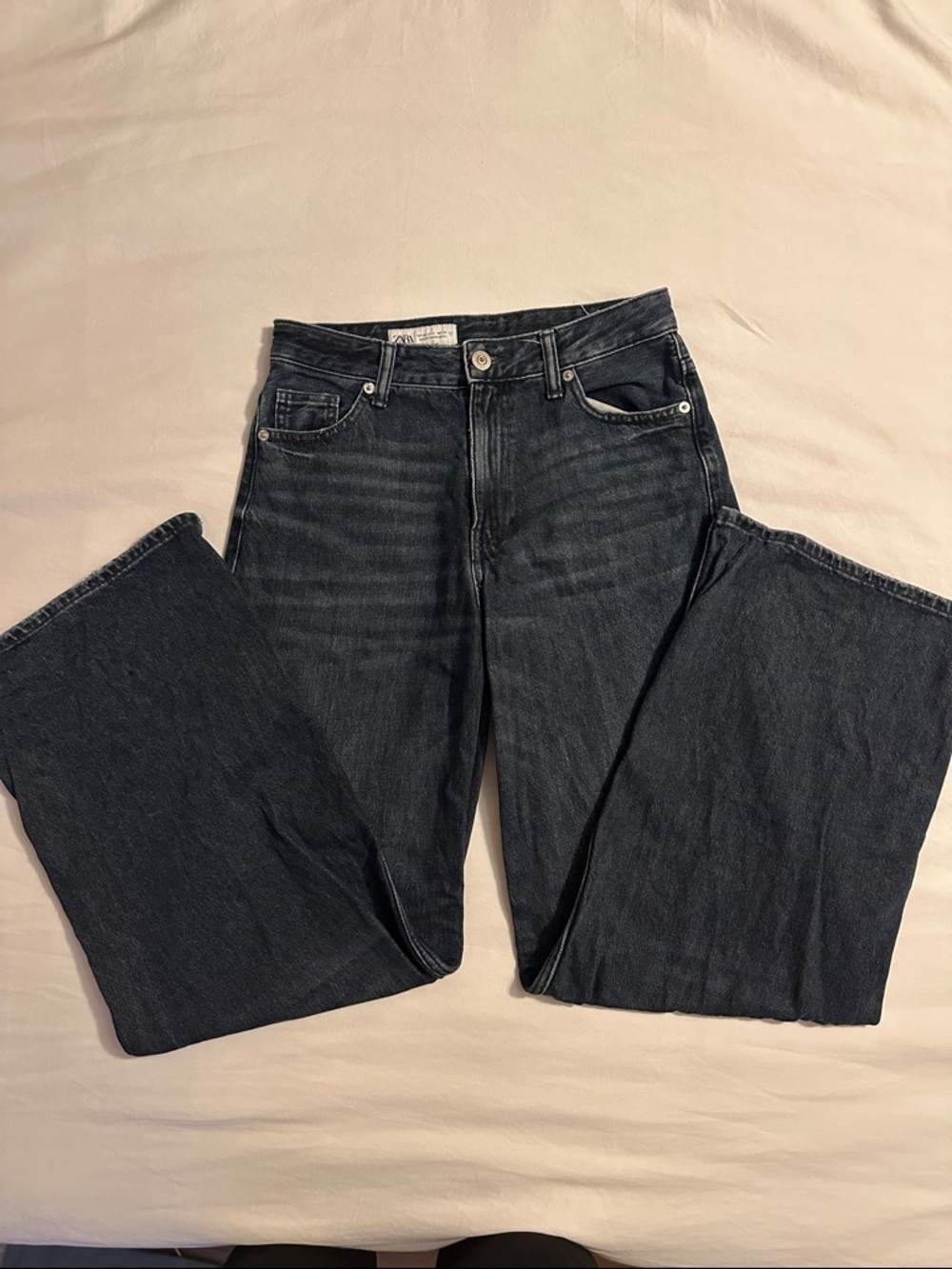 Zara women's wide leg jeans